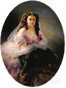 Franz Xaver Winterhalter Portrait of Madame Barbe de Rimsky-Korsakov France oil painting artist